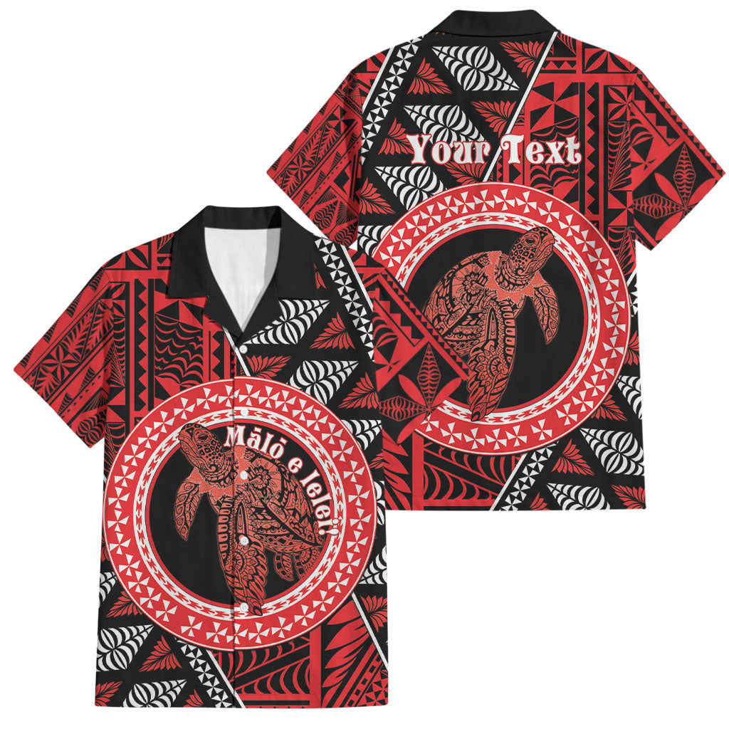 Personalised Tonga Language Week Family Matching Off The Shoulder Long Sleeve Dress and Hawaiian Shirt Heilala Turtle Malo E Lelei