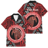 Personalised Tonga Language Week Family Matching Puletasi and Hawaiian Shirt Heilala Turtle Malo E Lelei