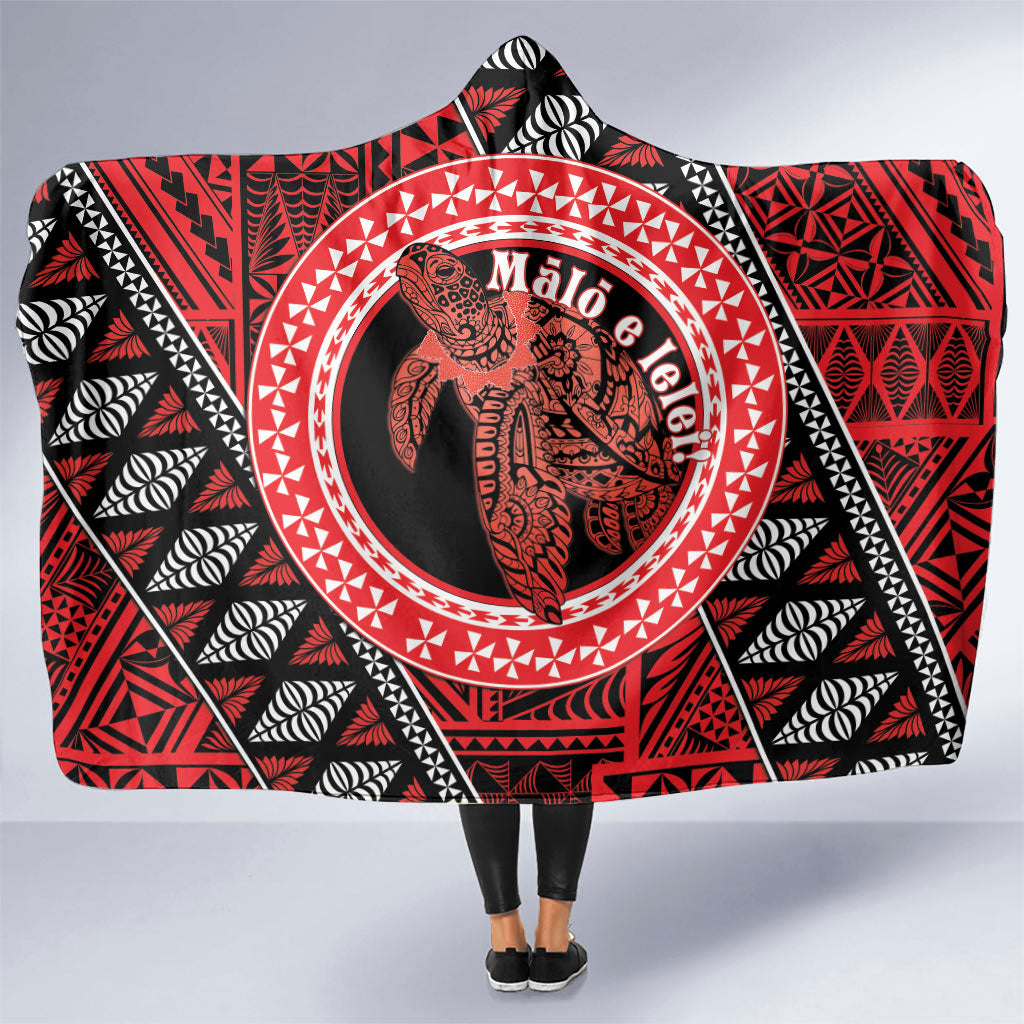 Tonga Language Week Hooded Blanket Heilala Turtle Malo E Lelei