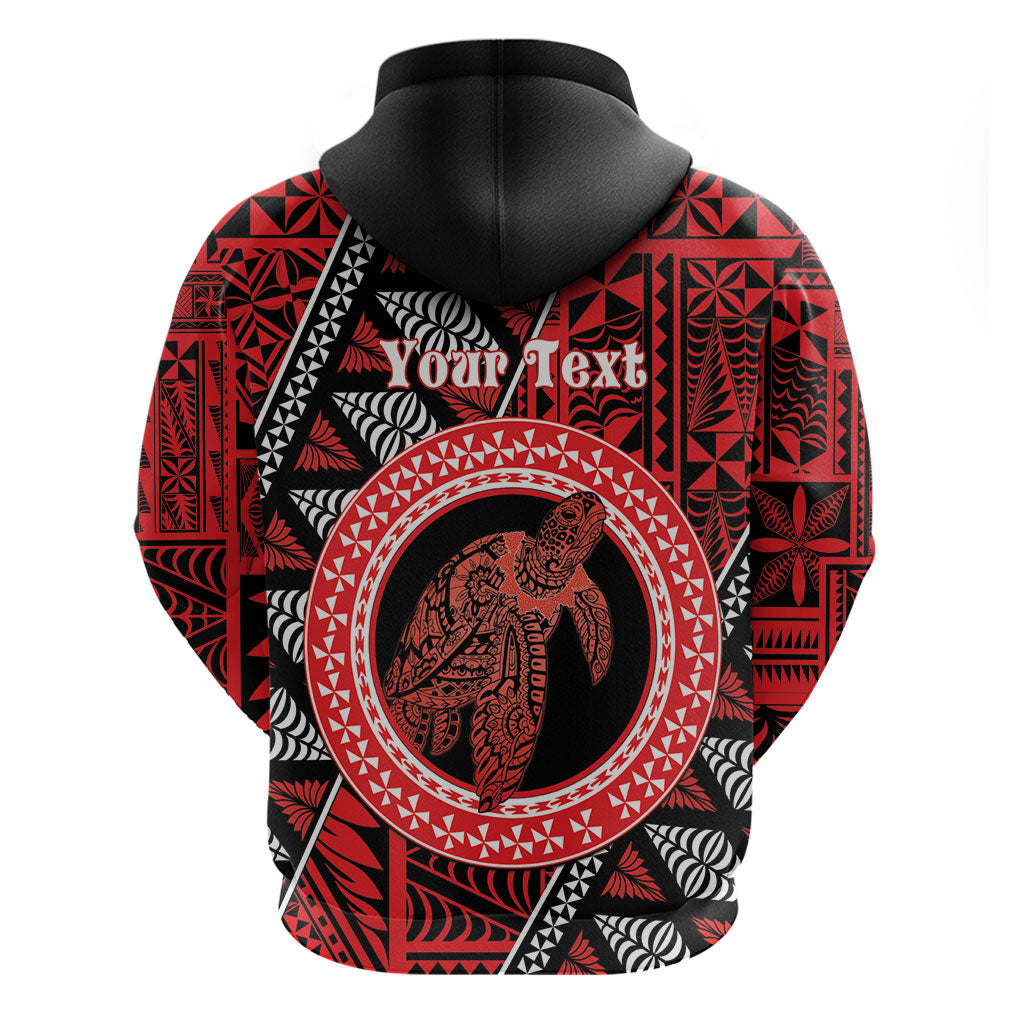 Personalised Tonga Language Week Hoodie Heilala Turtle Malo E Lelei