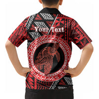 Personalised Tonga Language Week Kid Hawaiian Shirt Heilala Turtle Malo E Lelei