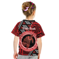 Personalised Tonga Language Week Kid T Shirt Heilala Turtle Malo E Lelei