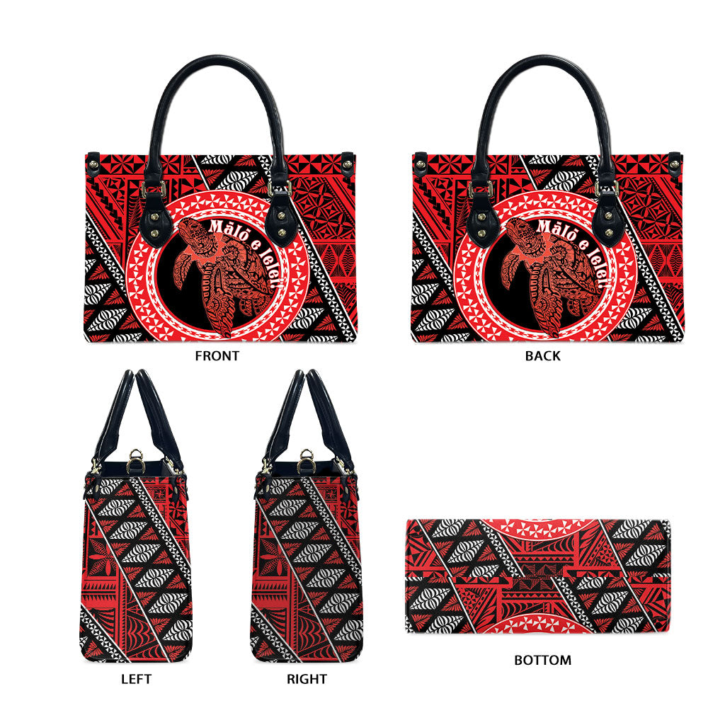 Tonga Language Week Leather Bag Heilala Turtle Malo E Lelei
