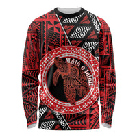 Personalised Tonga Language Week Long Sleeve Shirt Heilala Turtle Malo E Lelei