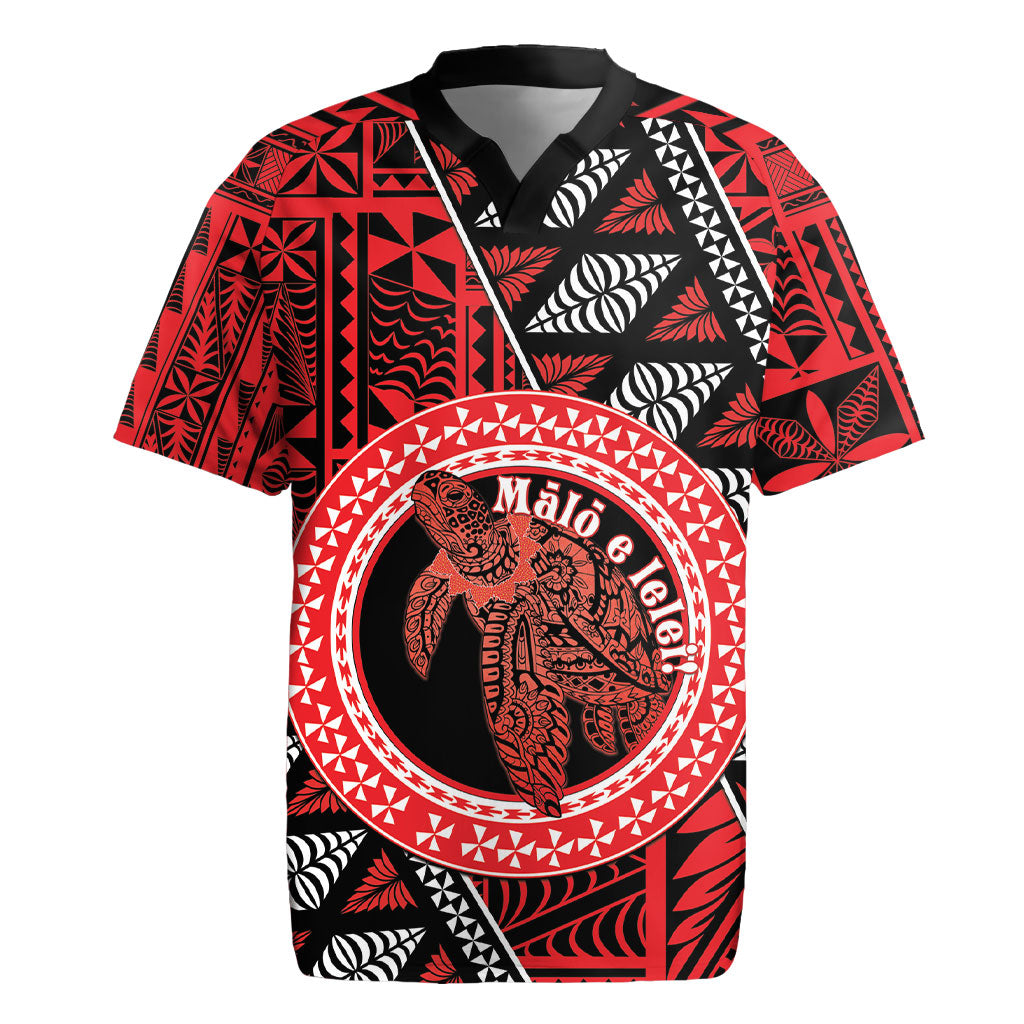 Personalised Tonga Language Week Rugby Jersey Heilala Turtle Malo E Lelei
