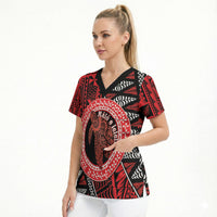 Personalised Tonga Language Week Scrub Top Heilala Turtle Malo E Lelei