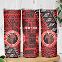 Personalised Tonga Language Week Skinny Tumbler Heilala Turtle Malo E Lelei