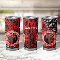 Personalised Tonga Language Week Tumbler Cup Heilala Turtle Malo E Lelei