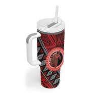 Personalised Tonga Language Week Tumbler With Handle Heilala Turtle Malo E Lelei