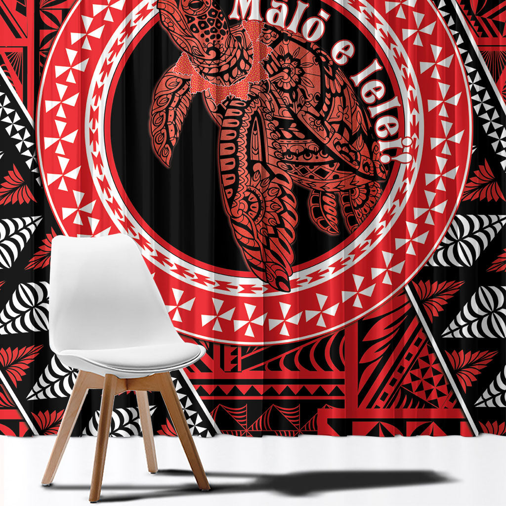 Tonga Language Week Window Curtain Heilala Turtle Malo E Lelei