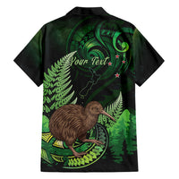 Kiwi New Zealand Personalised Family Matching Mermaid Dress and Hawaiian Shirt Aotearoa Map Silver Fern Koru Pattern LT22 - Polynesian Pride
