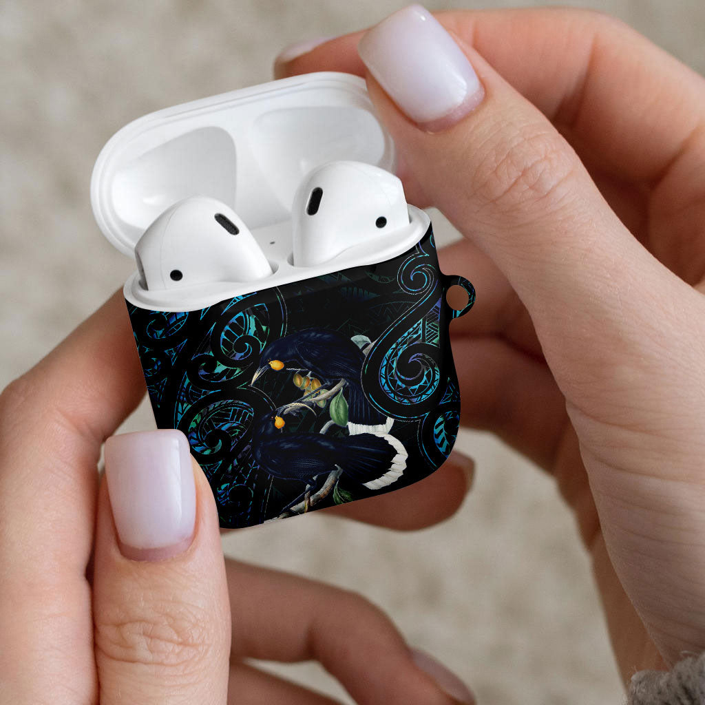 New Zealand Huia Bird AirPods Case Paua Shell Maori Pattern LT22 - Polynesian Pride