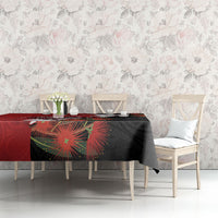 Kiwi New Zealand Personalised Tablecloth NZ Map Pohutukawa Fern Maori Pattern