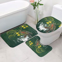 Kea Bird Kowhai New Zealand Bathroom Set Mountain Landscape Maori Art