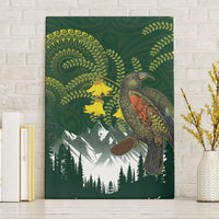 Kea Bird Kowhai New Zealand Canvas Wall Art Mountain Landscape Maori Art