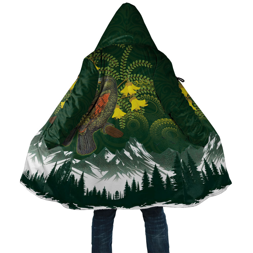 Kea Bird Kowhai New Zealand Cloak Mountain Landscape Maori Art