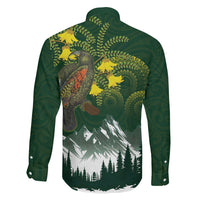 Kea Bird Kowhai New Zealand Family Matching Summer Maxi Dress and Hawaiian Shirt Mountain Landscape Maori Art LT22 - Polynesian Pride