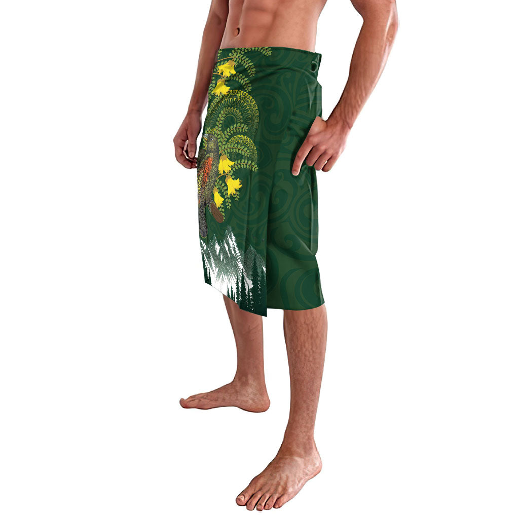 Kea Bird Kowhai New Zealand Lavalava Mountain Landscape Maori Art