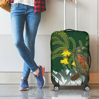 Kea Bird Kowhai New Zealand Luggage Cover Mountain Landscape Maori Art
