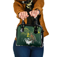 Kea Bird Kowhai New Zealand Shoulder Handbag Mountain Landscape Maori Art