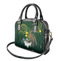 Kea Bird Kowhai New Zealand Shoulder Handbag Mountain Landscape Maori Art