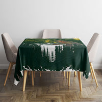 Kea Bird Kowhai New Zealand Tablecloth Mountain Landscape Maori Art