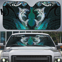 New Zealand Kotiate Weapon Auto Sun Shade Aotearoa Mango Paua Shell Maori Pattern