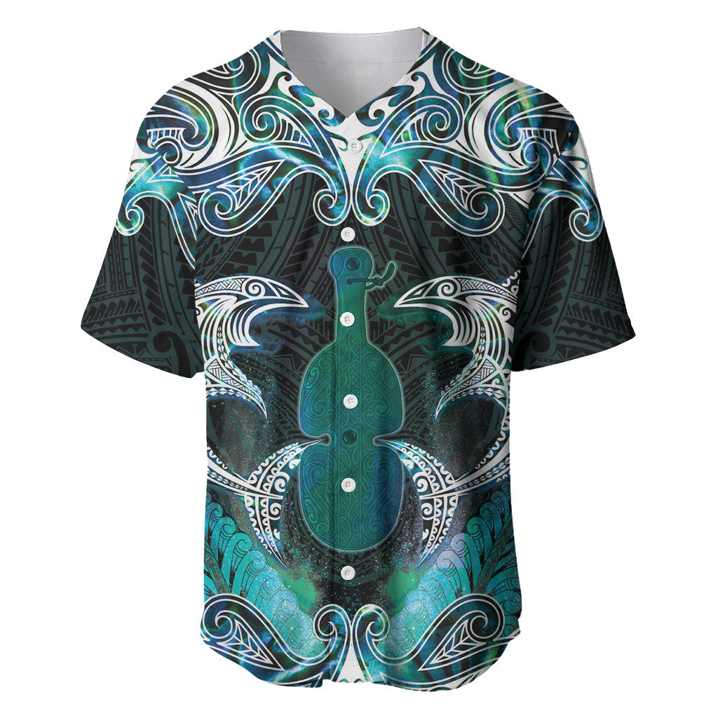 New Zealand Kotiate Weapon Baseball Jersey Aotearoa Mango Paua Shell Maori Pattern