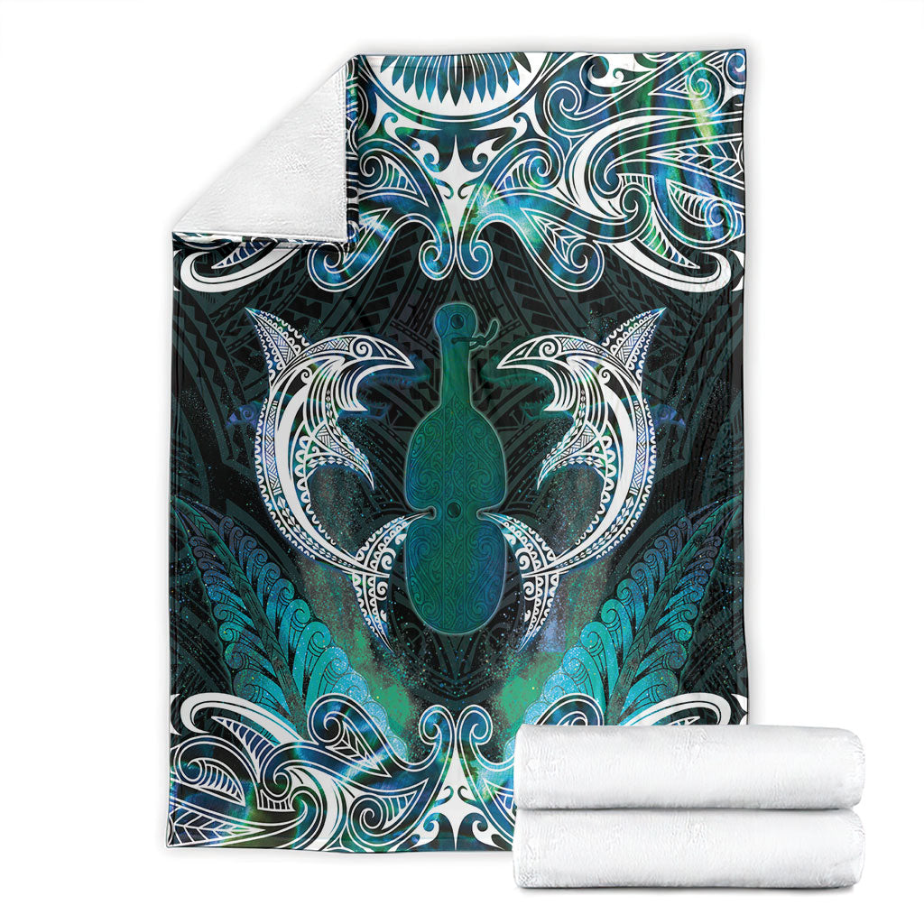New Zealand Kotiate Weapon Blanket Aotearoa Mango Paua Shell Maori Pattern