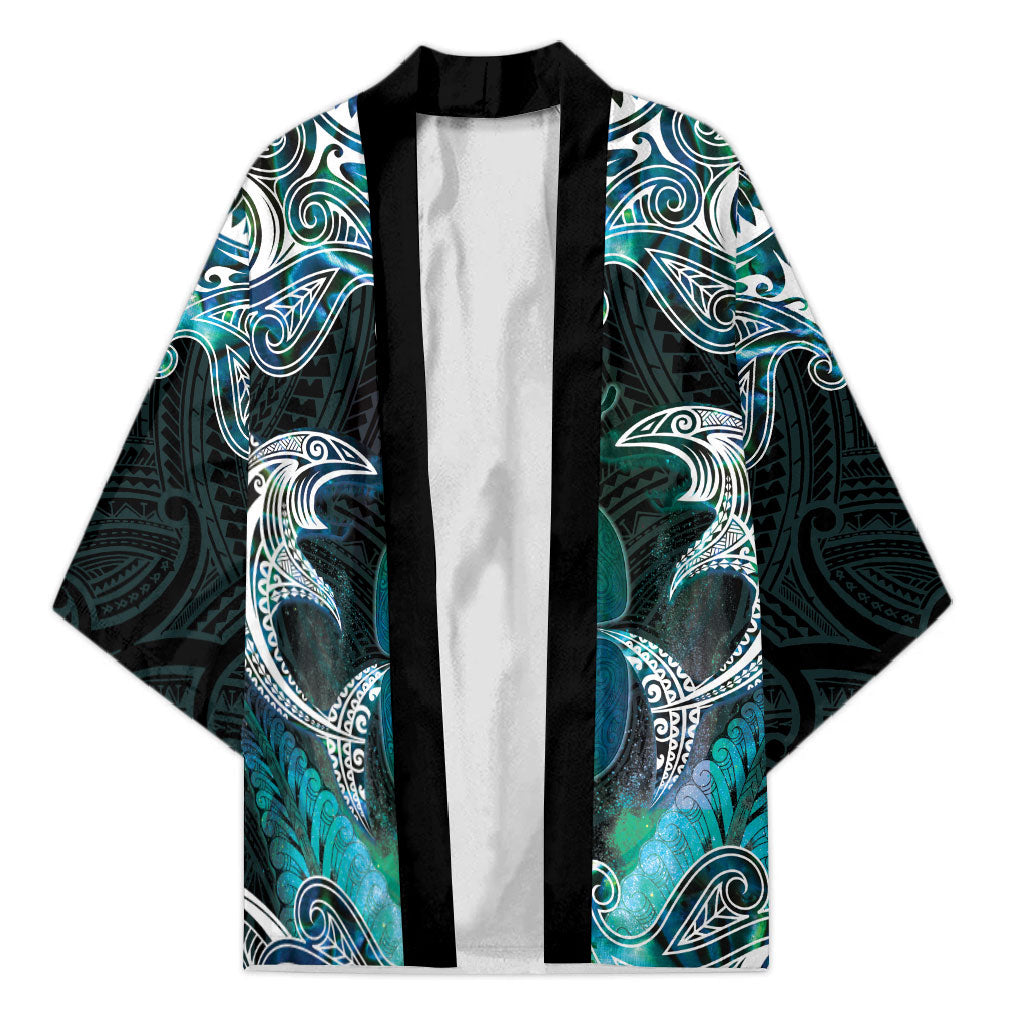 New Zealand Kotiate Weapon Kimono Aotearoa Mango Paua Shell Maori Pattern