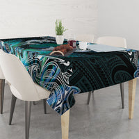 New Zealand Kotiate Weapon Tablecloth Aotearoa Mango Paua Shell Maori Pattern
