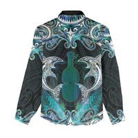 New Zealand Kotiate Weapon Women Casual Shirt Aotearoa Mango Paua Shell Maori Pattern