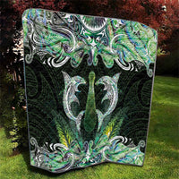 New Zealand Mere Pounamu Weapon Quilt Aotearoa Mango Paua Shell Maori Pattern
