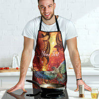 New Zealand Kea Bird Matariki Personalised Apron Silver Fern Maori Pattern