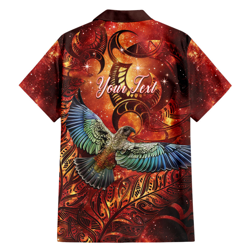 New Zealand Kea Bird Matariki Personalised Family Matching Off Shoulder Maxi Dress and Hawaiian Shirt Silver Fern Maori Pattern LT22 - Polynesian Pride