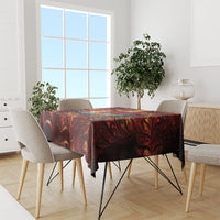 New Zealand Kea Bird Matariki Personalised Tablecloth Silver Fern Maori Pattern