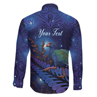 Takahe New Zealand Personalised Family Matching Summer Maxi Dress and Hawaiian Shirt Harakeke Silver Fern Maori Pattern LT22 - Polynesian Pride