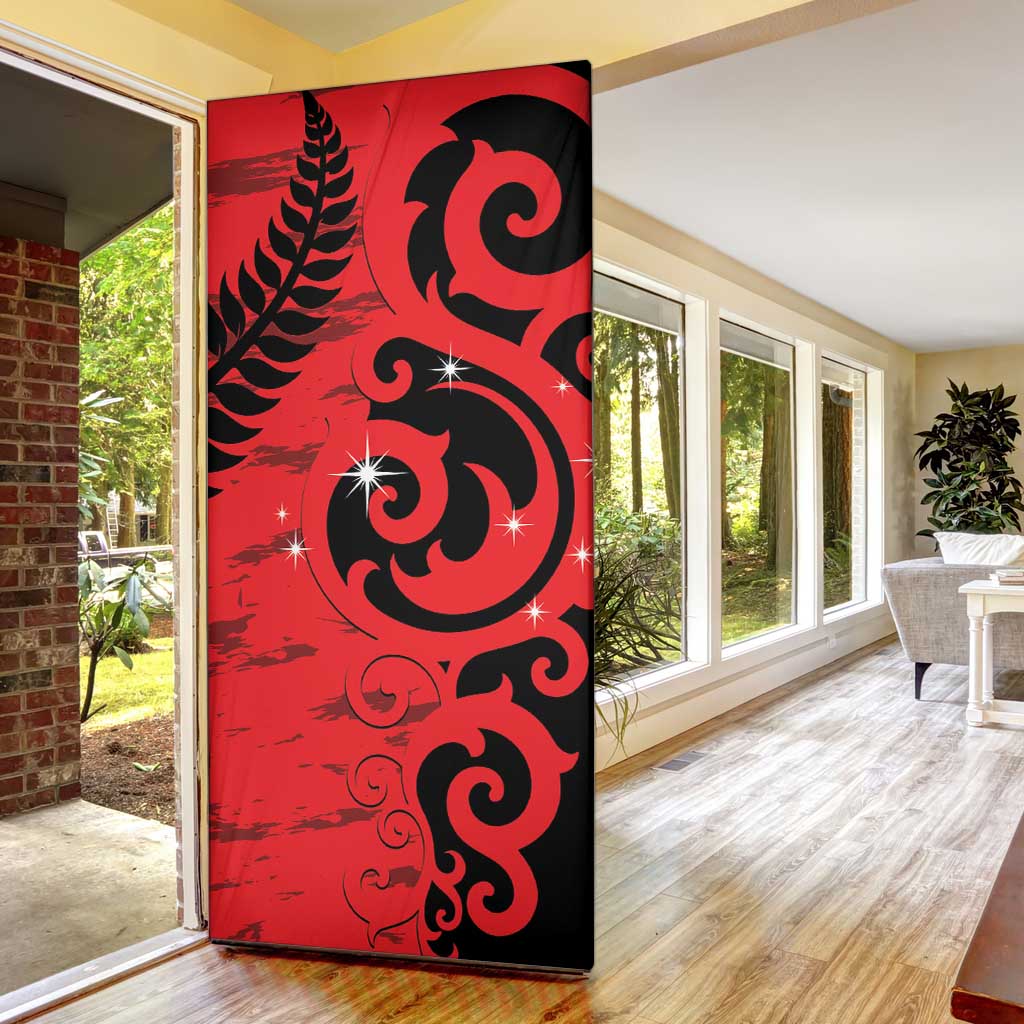 New Zealand Matariki Door Cover Maori New Year Koru Pattern