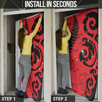 New Zealand Matariki Door Cover Maori New Year Koru Pattern