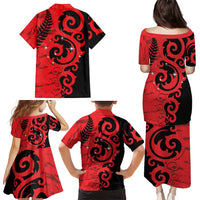 New Zealand Matariki Family Matching Puletasi and Hawaiian Shirt Maori New Year Koru Pattern LT22 - Polynesian Pride