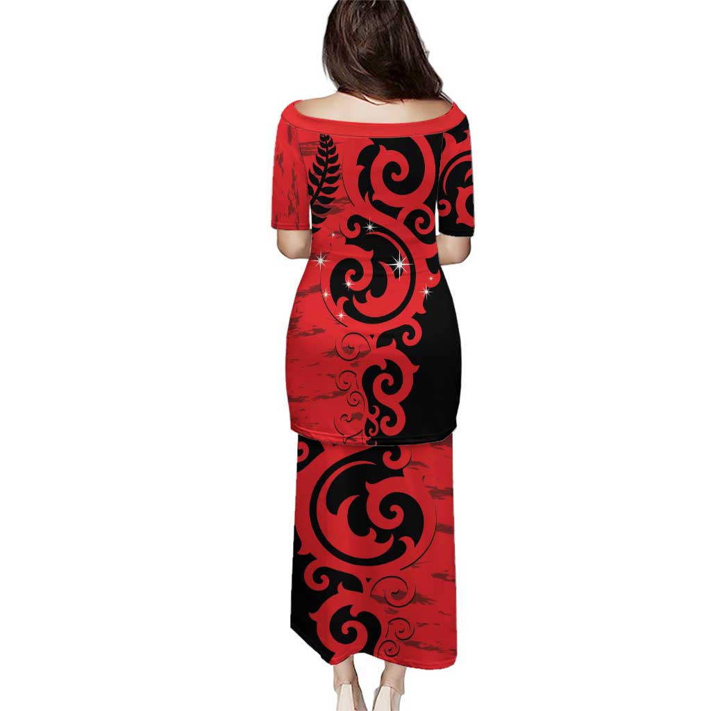 New Zealand Matariki Family Matching Puletasi and Hawaiian Shirt Maori New Year Koru Pattern LT22 - Polynesian Pride