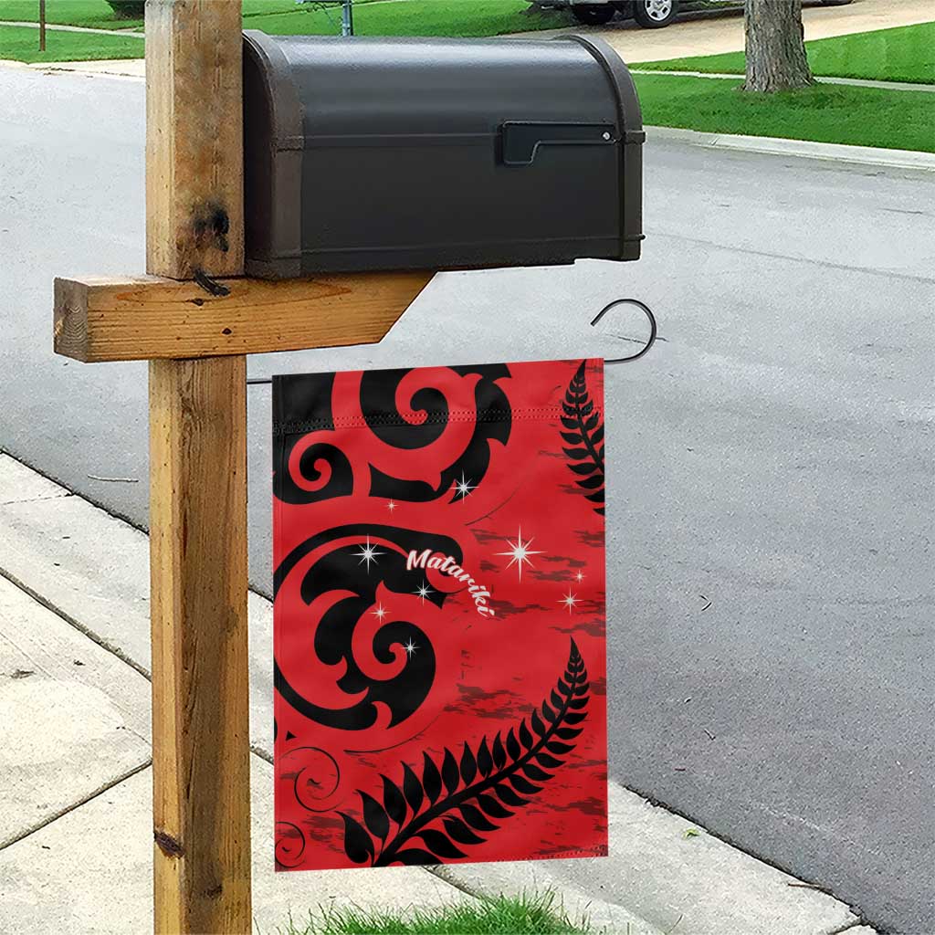 New Zealand Matariki Garden Flag Maori New Year Koru Pattern