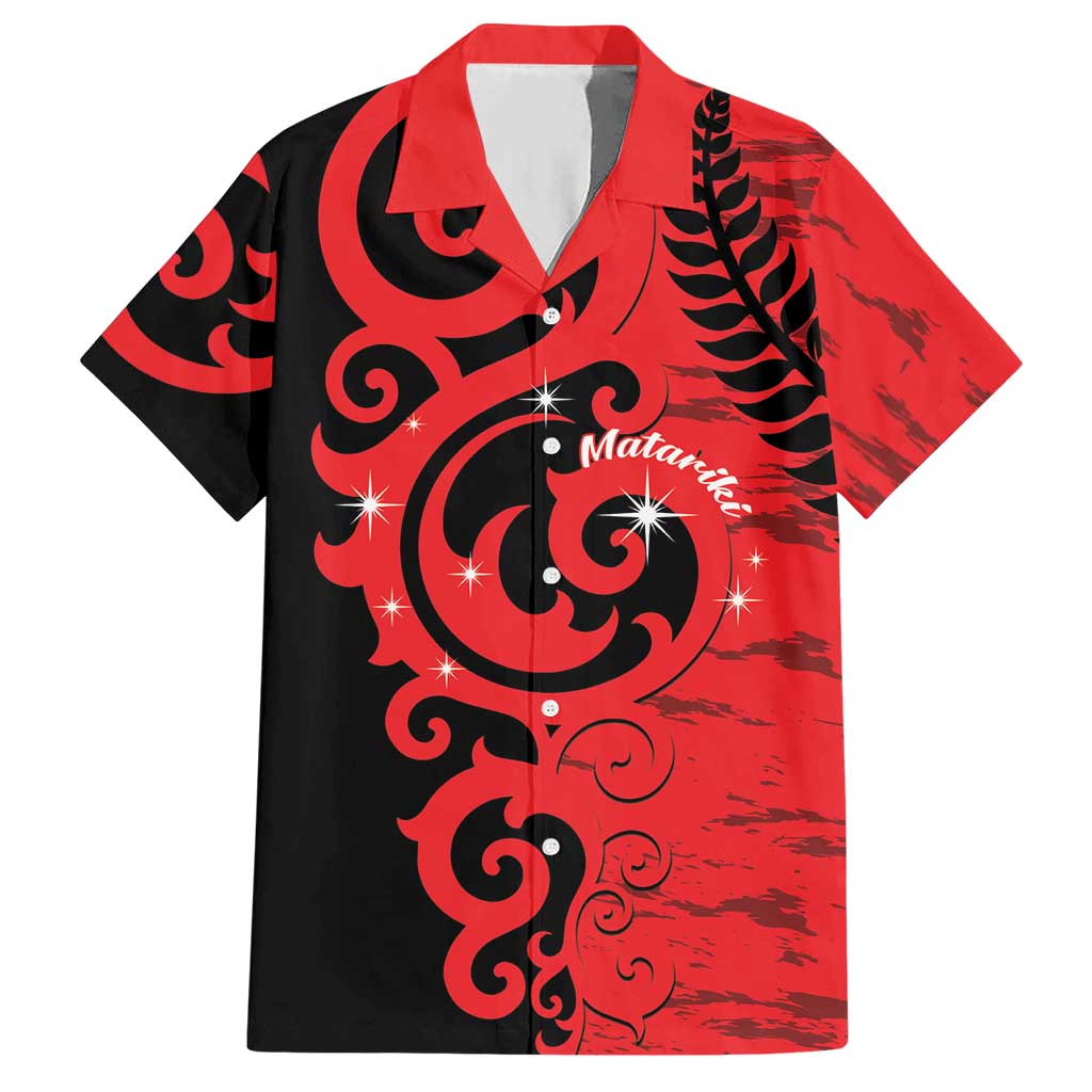 New Zealand Matariki Hawaiian Shirt Maori New Year Koru Pattern