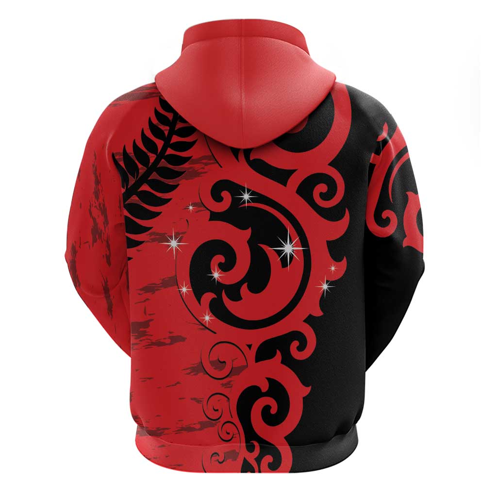 New Zealand Matariki Hoodie Maori New Year Koru Pattern