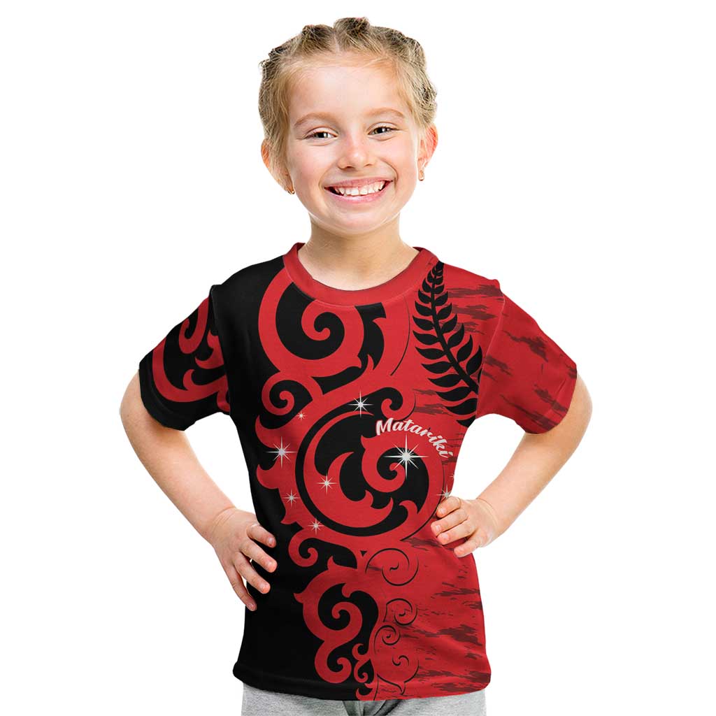 New Zealand Matariki Kid T Shirt Maori New Year Koru Pattern