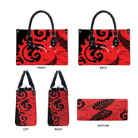 New Zealand Matariki Leather Bag Maori New Year Koru Pattern