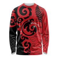 New Zealand Matariki Long Sleeve Shirt Maori New Year Koru Pattern