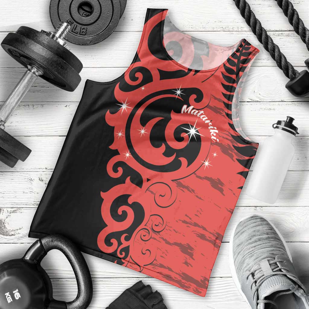 New Zealand Matariki Men Tank Top Maori New Year Koru Pattern