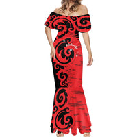 New Zealand Matariki Mermaid Dress Maori New Year Koru Pattern