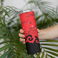 New Zealand Matariki Skinny Tumbler Maori New Year Koru Pattern